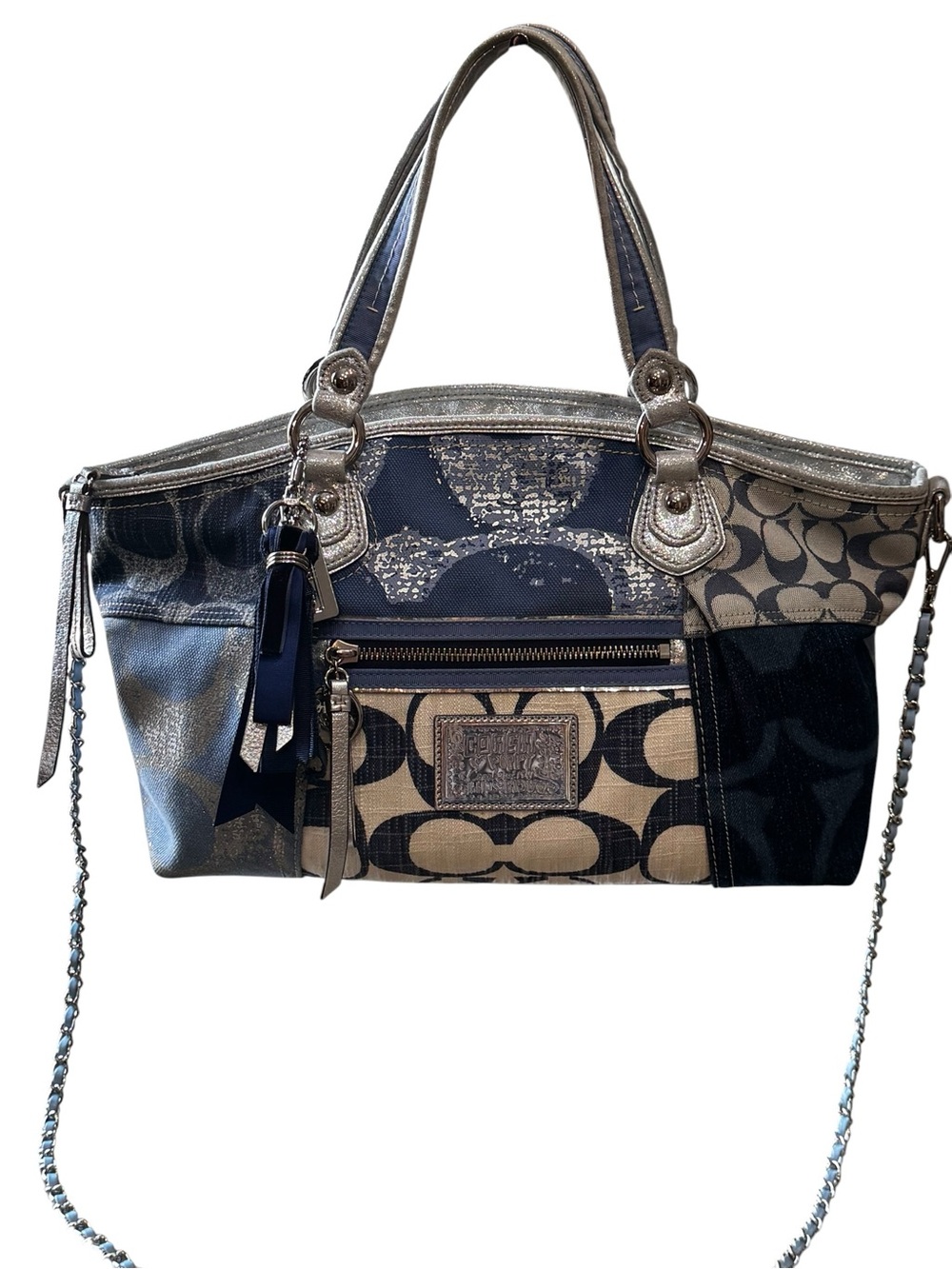 Coach Poppy Denim Patchwork
Rocker Satchel 16732 - Picture 10 of 13
